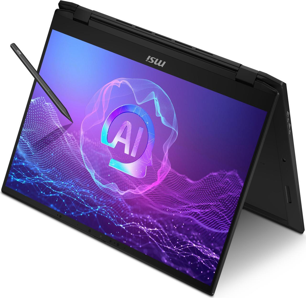 Alt view image 3 of 20 - MSI Summit A16 AI+ 16.0" Touchscreen Copilot+ PC Laptop Ryzen AI 9 365 AMD Radeon 880M 32GB RAM 1 TB PCIe SSD Windows 11 Home A3HMTG-015US