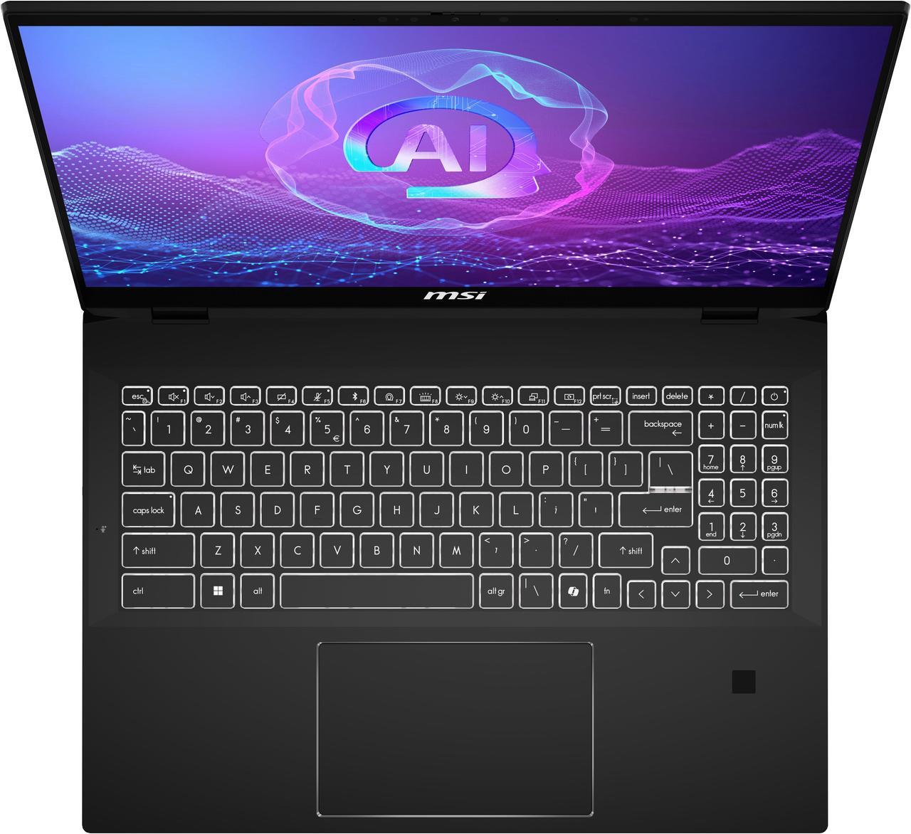Alt view image 14 of 20 - MSI Summit A16 AI+ 16.0" Touchscreen Copilot+ PC Laptop Ryzen AI 9 365 AMD Radeon 880M 32GB RAM 1 TB PCIe SSD Windows 11 Home A3HMTG-015US