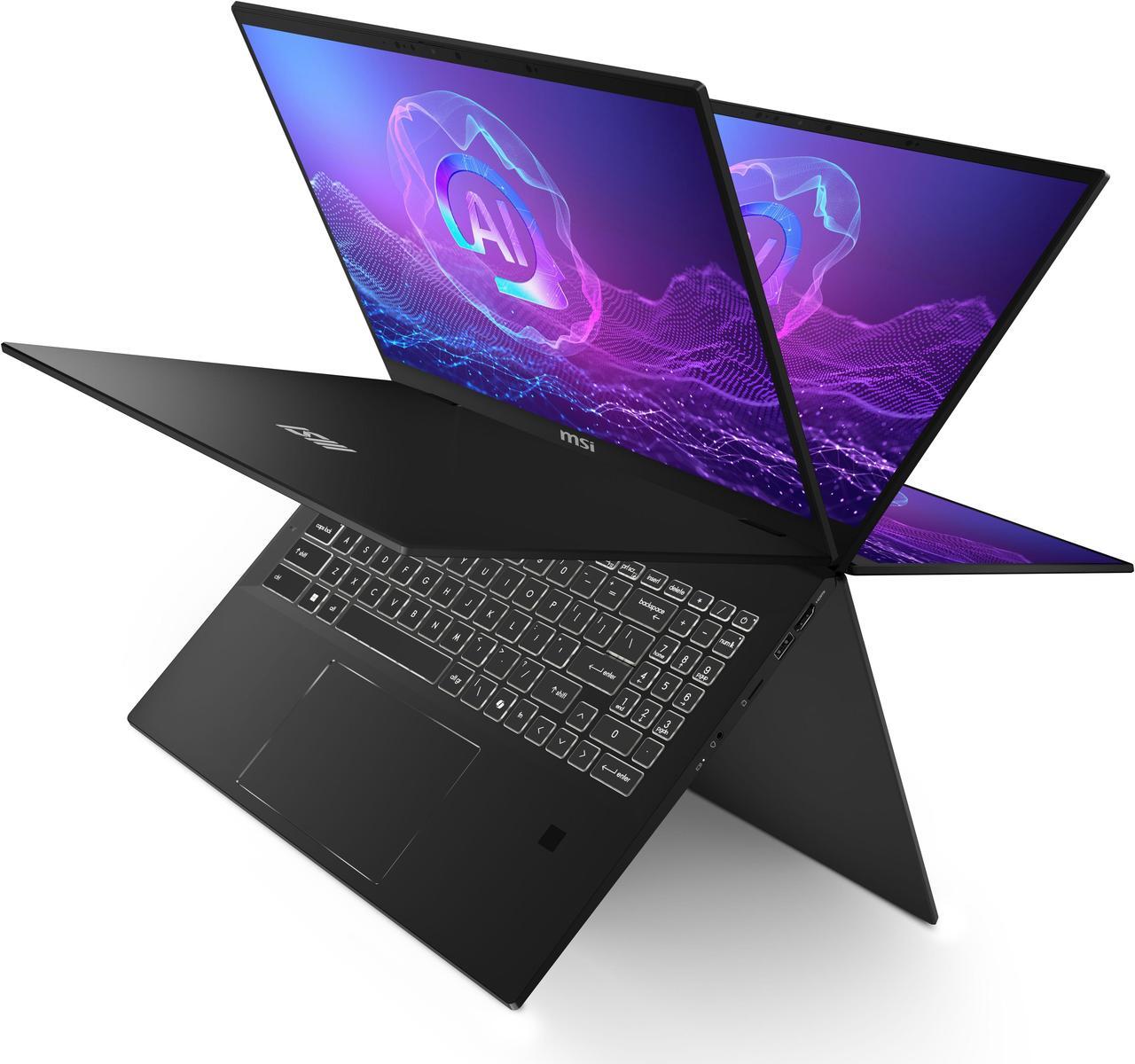 Alt view image 5 of 20 - MSI Summit A16 AI+ 16.0" Touchscreen Copilot+ PC Laptop Ryzen AI 9 365 AMD Radeon 880M 32GB RAM 1 TB PCIe SSD Windows 11 Home A3HMTG-015US