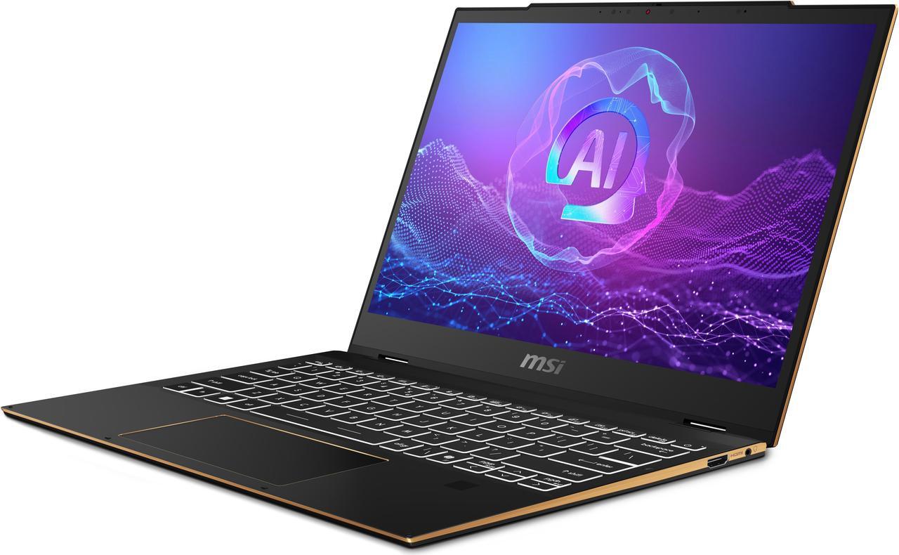 Alt view image 3 of 20 - MSI Summit 13 AI+ Evo 13.3" Touchscreen Laptop Copilot+ PC Ultra 7 258V 32GB RAM 1 TB PCIe SSD Windows 11 Pro A2VMTG-012US
