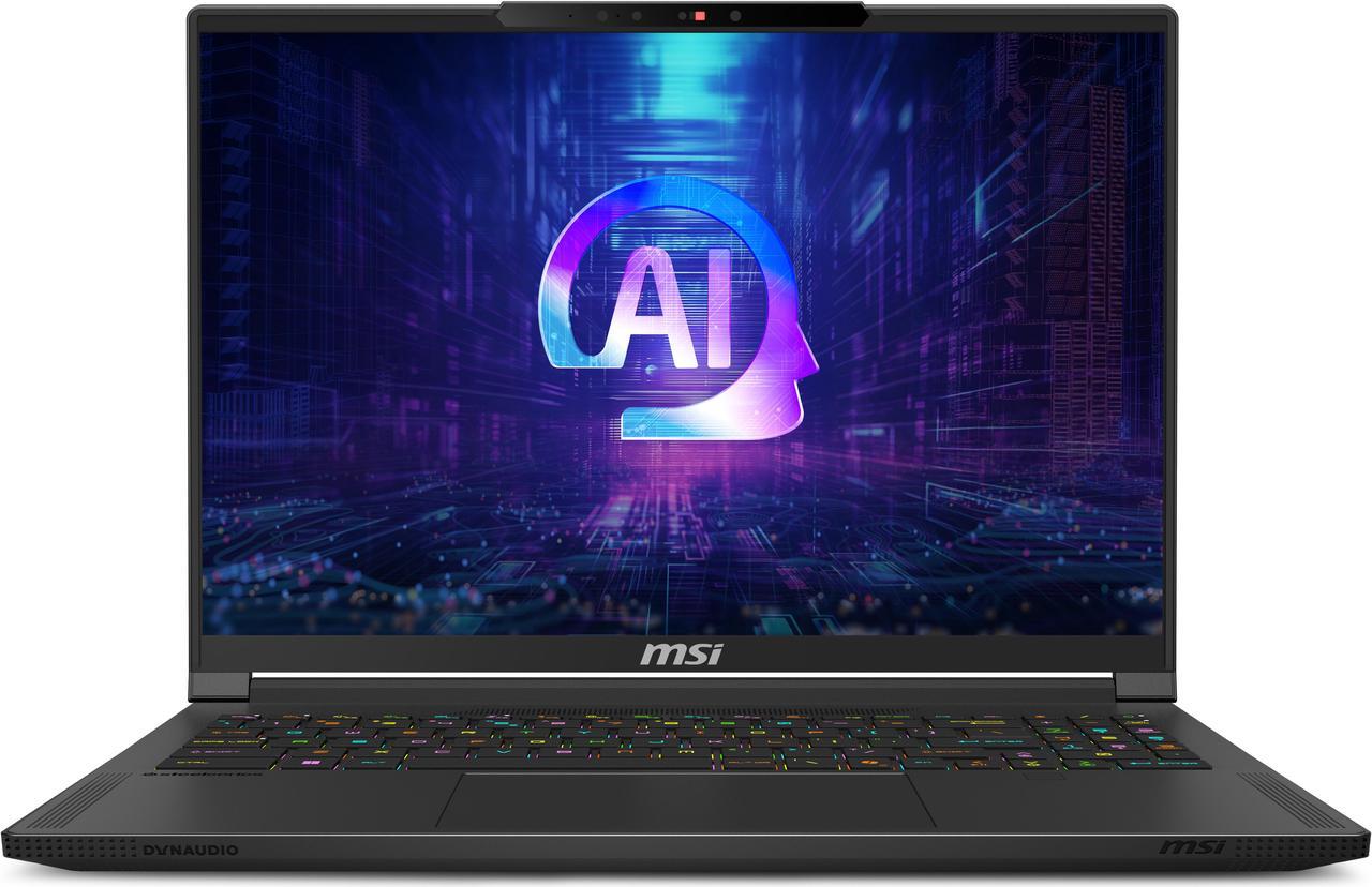 MSI Stealth A16 AI+ 16" miniLED UHD+ 120Hz Ultra Thin and Light Gaming Laptop AMD® Ryzen™ AI 9-365 RTX 4060 32GB LPDDR5x 1TB NVMe SSD Win 11