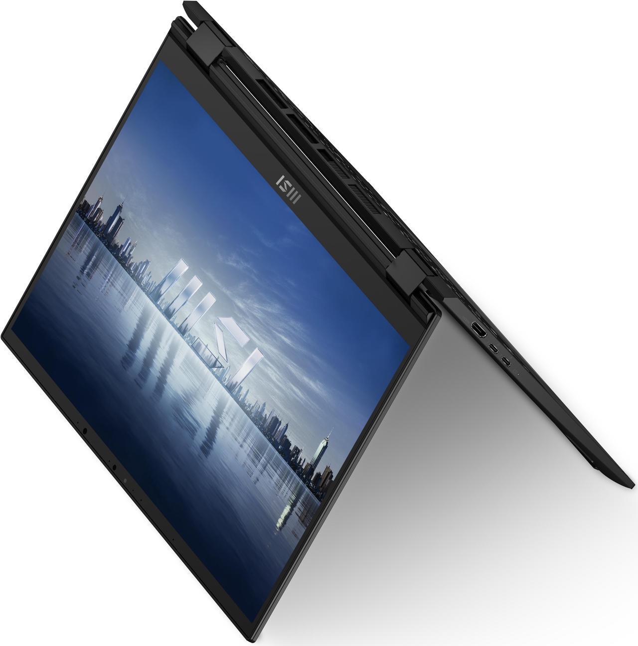Alt view image 6 of 20 - MSI Summit E14 Flip EVO 14.0" QHD+ 60Hz Touch Ultra Thin 2-in-1 Professional Laptop Intel Core i7-1360P Iris Xe 32GB LPDDR5 1TB NVMe SSD Win 11 Home with MSI Pen