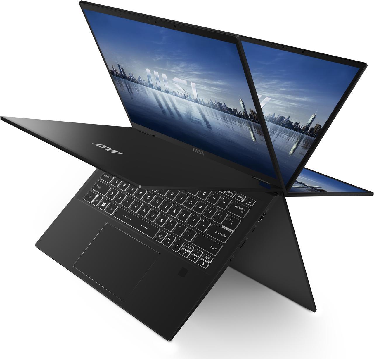 Alt view image 5 of 20 - MSI Summit E14 Flip EVO 14.0" QHD+ 60Hz Touch Ultra Thin 2-in-1 Professional Laptop Intel Core i7-1360P Iris Xe 32GB LPDDR5 1TB NVMe SSD Win 11 Home with MSI Pen