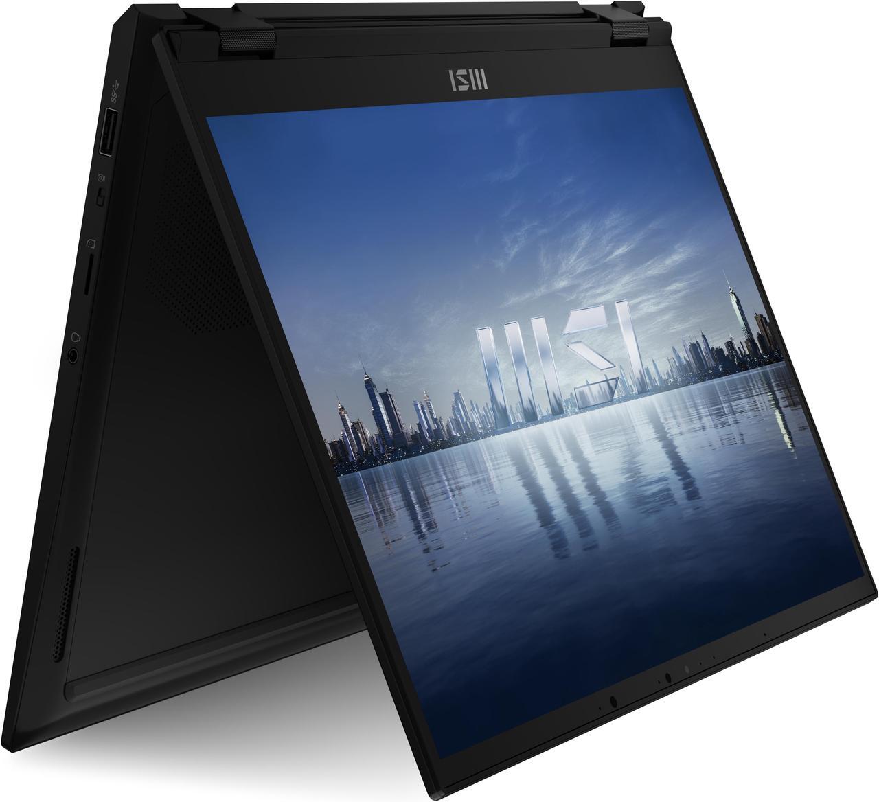 Alt view image 11 of 20 - MSI Summit E14 Flip EVO 14.0" QHD+ 60Hz Touch Ultra Thin 2-in-1 Professional Laptop Intel Core i7-1360P Iris Xe 32GB LPDDR5 1TB NVMe SSD Win 11 Home with MSI Pen