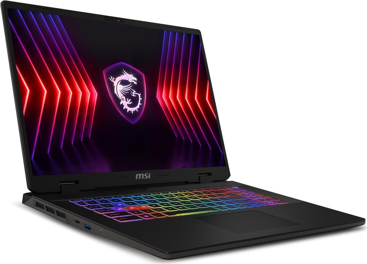 Alt view image 4 of 18 - MSI Sword 17.0" Gaming Laptop - Intel Core i9-14900HX - GeForce RTX 4070 - 32GB (16GB*2) DDR5 - 1TB NVMe Gen4x4 SSD - Windows 11 Home (Sword 17 HX B14VGKG-047US )