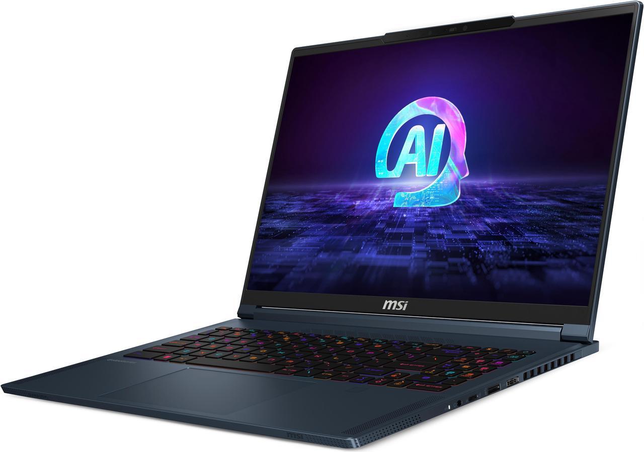 Alt view image 3 of 19 - MSI - 16" GeForce RTX 4080 Laptop GPU - Intel Core Ultra 9 185H  - 32GB (2 x 16GB) Memory - 1TB NVMe SSD Gen4x4 SSD - Windows 11 Home - Gaming Laptop - 240 Hz (Stealth 16 AI Studio A1VHG-252US )