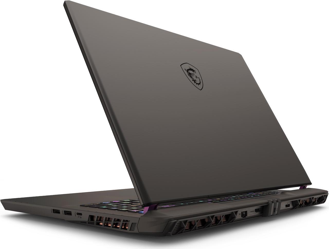 Alt view image 5 of 19 - MSI - 17" GeForce RTX 4080 Laptop GPU - Intel Core i9-14900HX  - 32GB Memory - 1 TB NVMe SSD - Windows 11 Home - Gaming Laptop - 240 Hz (Vector 17 HX A14VHG-1016US )