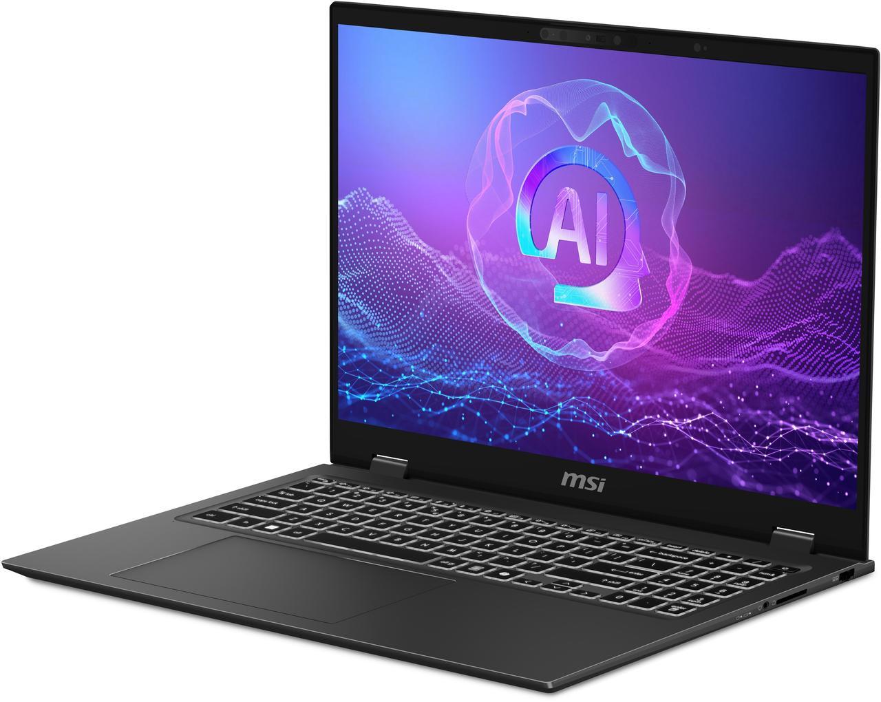 Alt view image 5 of 20 - MSI Prestige 16 AI EVO Ultra Thin Laptop Intel Core Ultra 9288V 32GB LPDDR5X RAM 1TB NVMe SSD 16" QHD+ Windows 11 (B2VMG-055US)