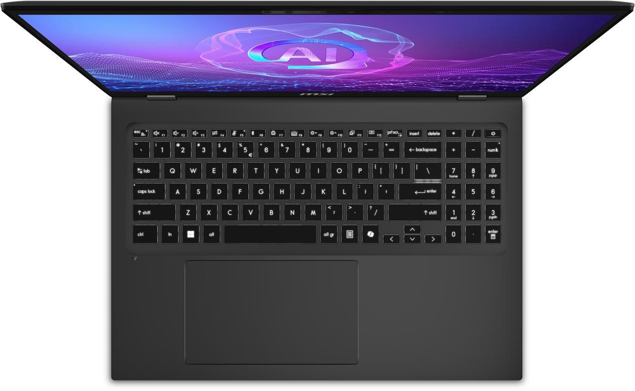 Alt view image 9 of 20 - MSI Prestige 16 AI EVO Ultra Thin Laptop Intel Core Ultra 9288V 32GB LPDDR5X RAM 1TB NVMe SSD 16" QHD+ Windows 11 (B2VMG-055US)