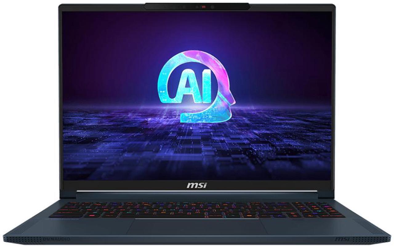 Main image of MSI Stealth 16 AI Studio Laptop Intel Core Ultra 9 185H GeForce RTX 4070 32GB RAM 1 TB SSD 16.0" Windows 11 Home A1VGG-091US