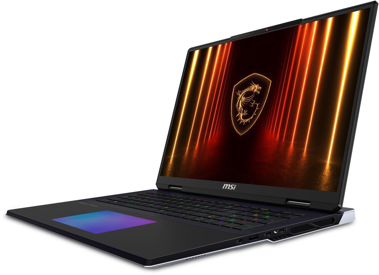 Alt view image 3 of 18 - MSI - 18" GeForce RTX 5090 Laptop GPU - Intel Core Ultra 9 285HX  - 96GB DDR5 6400MHz Memory - 6 TB SSD - Windows 11 Pro - Gaming Laptop - 120 Hz Mini LED (Titan 18 HX AI A2XWJG-016US )