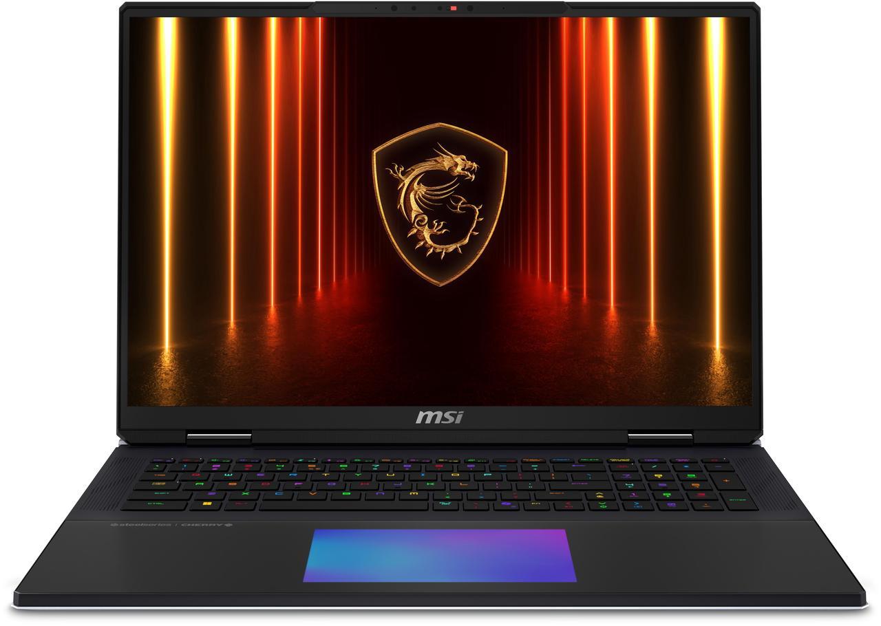 Main image of MSI - 18" GeForce RTX 5090 Laptop GPU - Intel Core Ultra 9 285HX  - 96GB DDR5 6400MHz Memory - 6 TB SSD - Windows 11 Pro - Gaming Laptop - 120 Hz Mini LED (Titan 18 HX AI A2XWJG-016US )