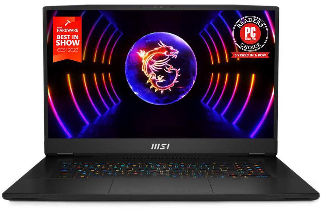 Main image of MSI Titan GT77HX Gaming Laptop Intel Core i9-13980HX NVIDIA GeForce RTX 4090 64GB RAM 2 TB SSD 17.3" Windows 11 Pro 13VI-028US