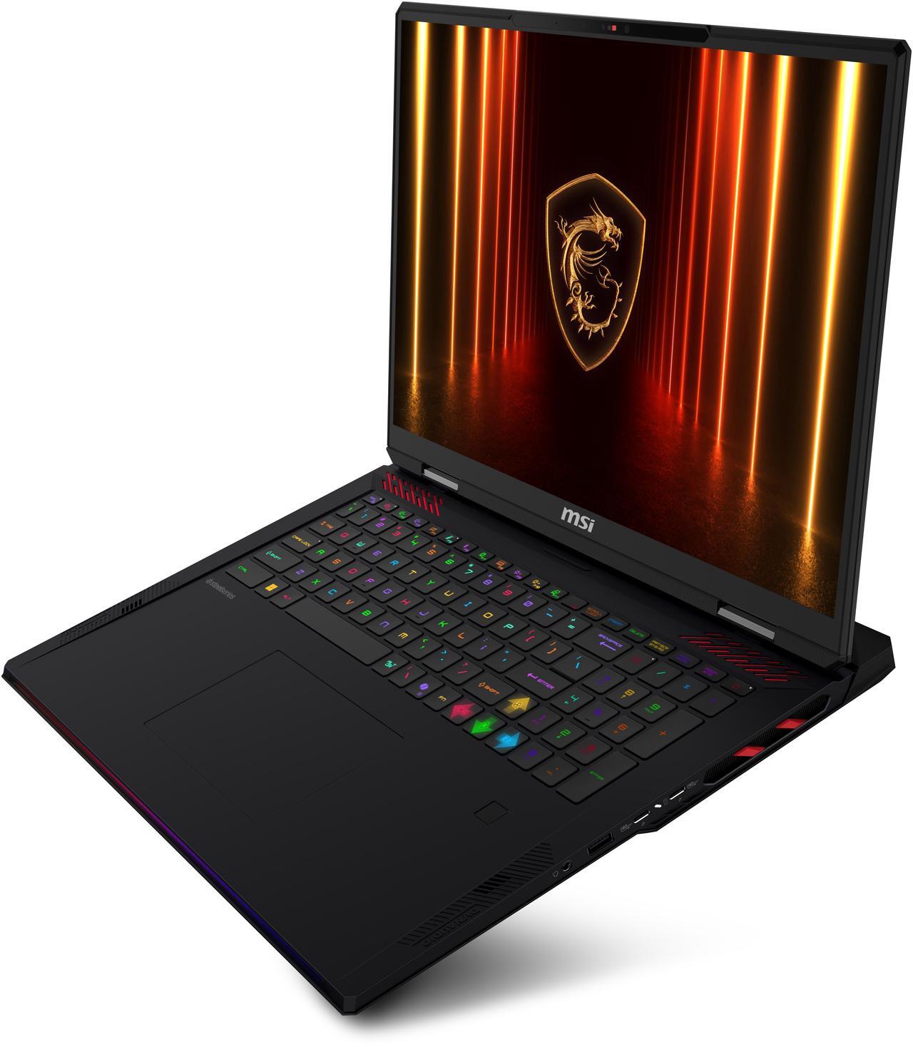 Alt view image 8 of 19 - MSI Raider18 HX AI 18" UHD+ mini LED 120Hz Gaming Laptop AMD Ryzen R9-9955HX3D RTX 5080 64GBDDR5 2TB NVMe SSD Win 11PRO