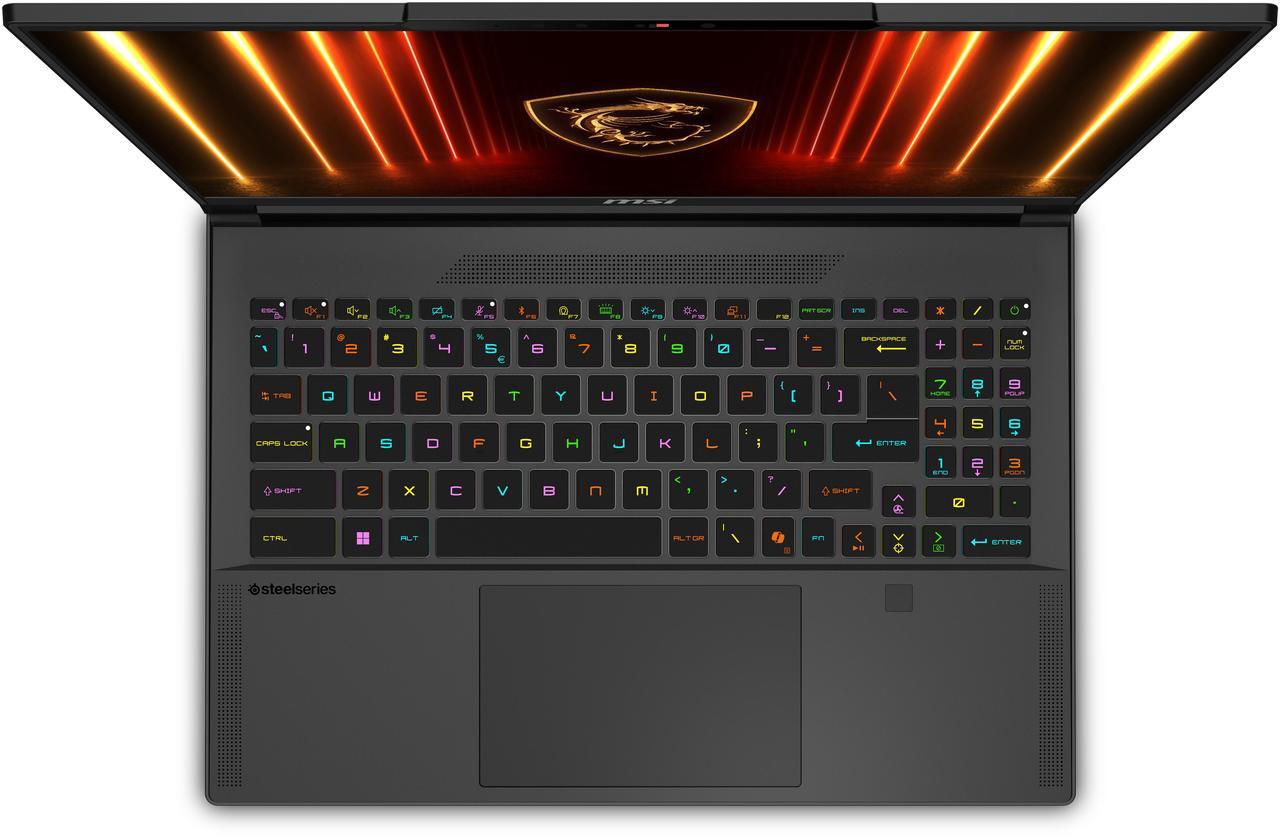 Alt view image 12 of 20 - MSI Stealth A16 AI+ 16" 240Hz OLED Gaming Laptop, AMD Ryzen AI 7 350, NVIDIA GeForce RTX 5070 Ti Laptop GPU, 32GB DDR5, 1TB NVMe SSD, Windows 11 Home (Stealth A16 AI+ A3HWHG-046CA)