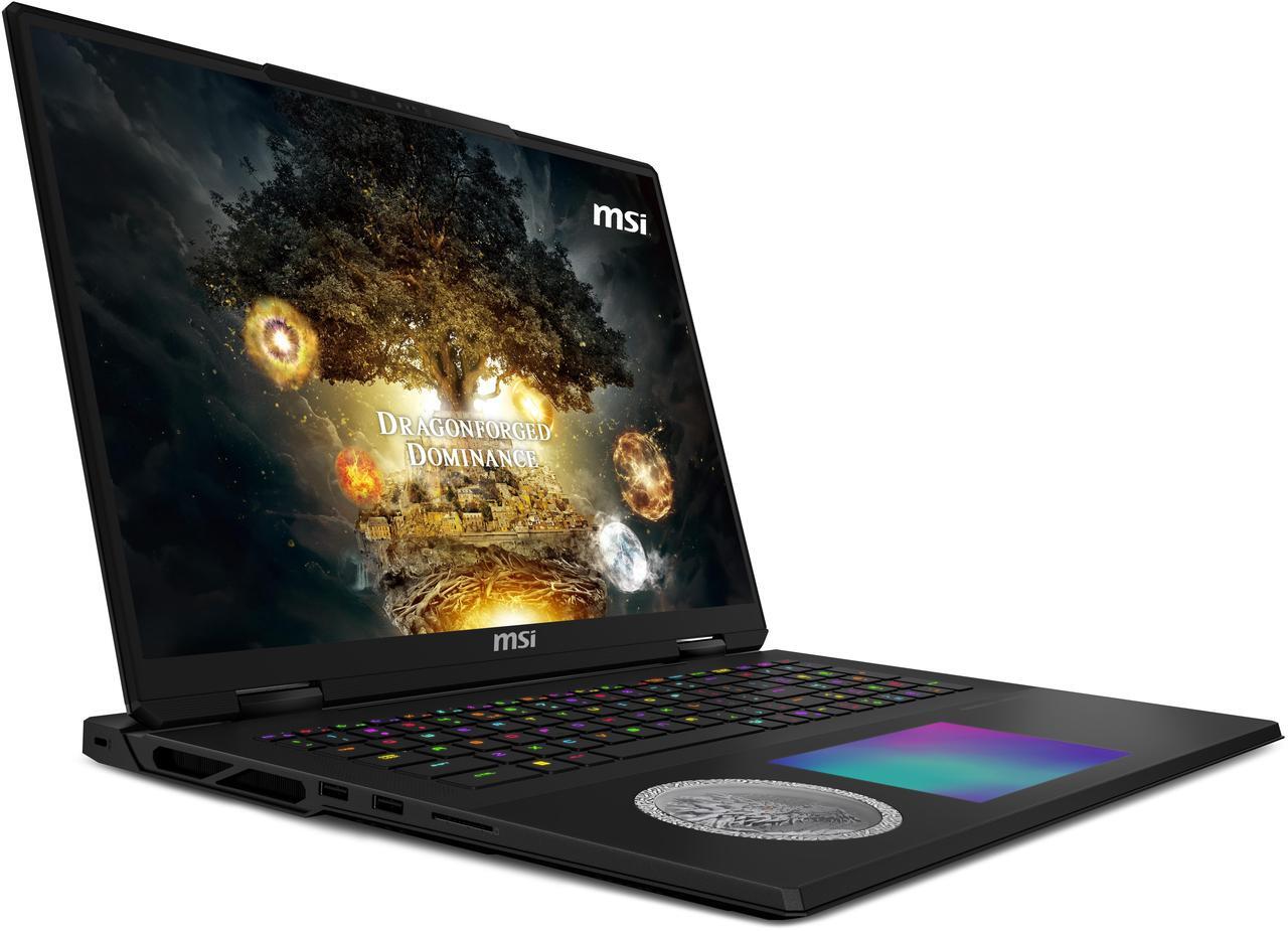 Alt view image 4 of 20 - MSI - 18" GeForce RTX 5090 Laptop GPU - Intel Core Ultra 9 285HX - 96GB Memory - 6 TB SSD - Windows 11 Pro - Gaming Laptop - 120 Hz Mini LED (Titan 18 HX Dragon Edition Norse Myth A2XWJG-429CA )