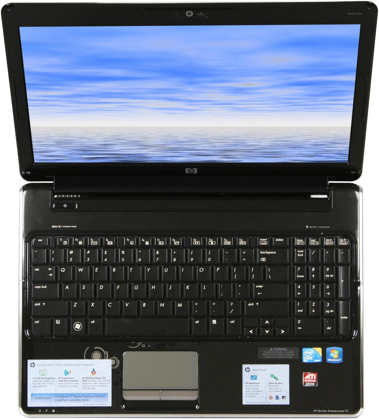 Alt view image 6 of 8 - HP Laptop Pavilion Intel Core 2 Duo T6600 4GB Memory 320GB HDD ATI Mobility Radeon HD 4650 15.6" Windows 7 Home Premium 64-bit dv6-1362nr