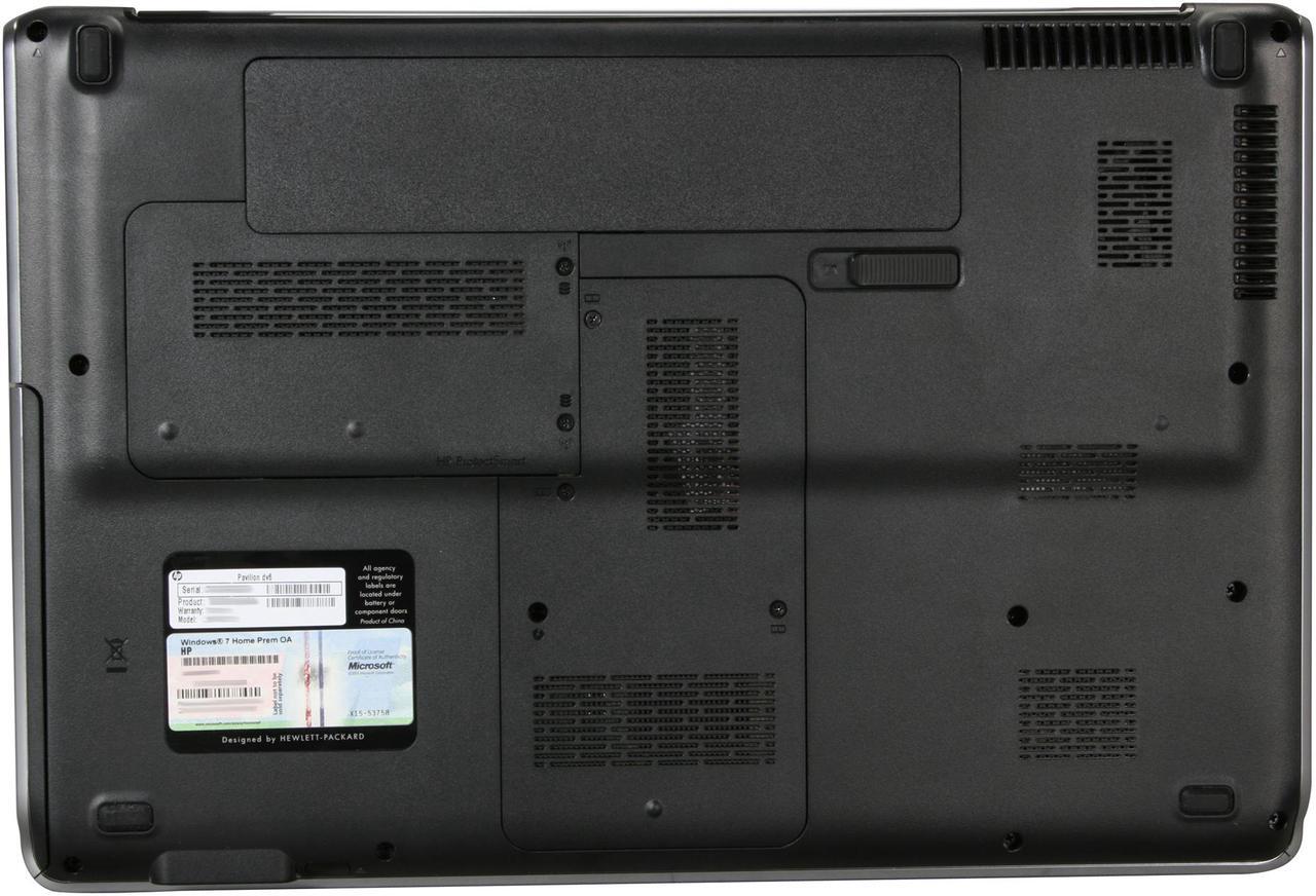 Alt view image 7 of 8 - HP Laptop Pavilion Intel Core 2 Duo T6600 4GB Memory 320GB HDD ATI Mobility Radeon HD 4650 15.6" Windows 7 Home Premium 64-bit dv6-1362nr