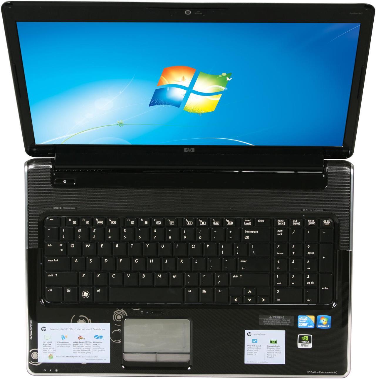 Alt view image 6 of 8 - HP Laptop Pavilion Intel Core i7-720QM 6GB Memory 640GB HDD NVIDIA GeForce GT 230M 17.3" Windows 7 Home Premium 64-bit dv7-3180us
