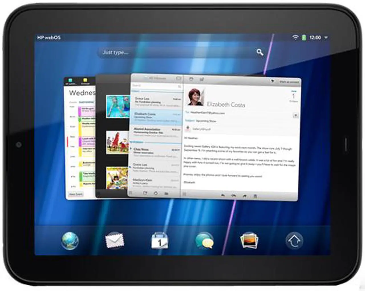 Main image of HP TouchPad Wi-Fi 16GB Tablet Qualcomm Snapdragon dual-core APQ8060(1.2GHz) 9.7" XGA 1GB Memory 16GB Storage Qualcomm Adreno core 220