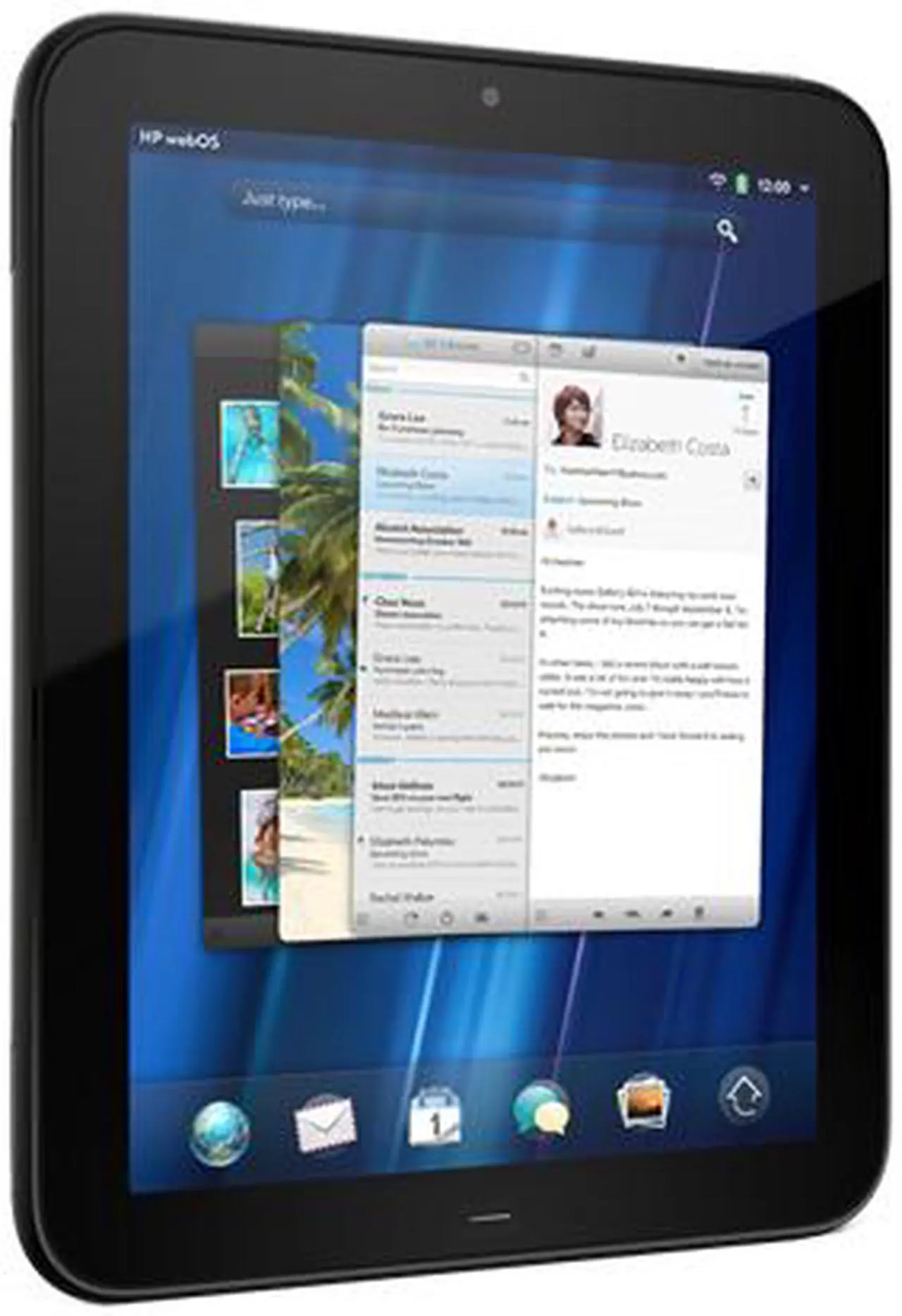 Alt view image 2 of 3 - HP TouchPad Wi-Fi 16GB Tablet Qualcomm Snapdragon dual-core APQ8060(1.2GHz) 9.7" XGA 1GB Memory 16GB Storage Qualcomm Adreno core 220