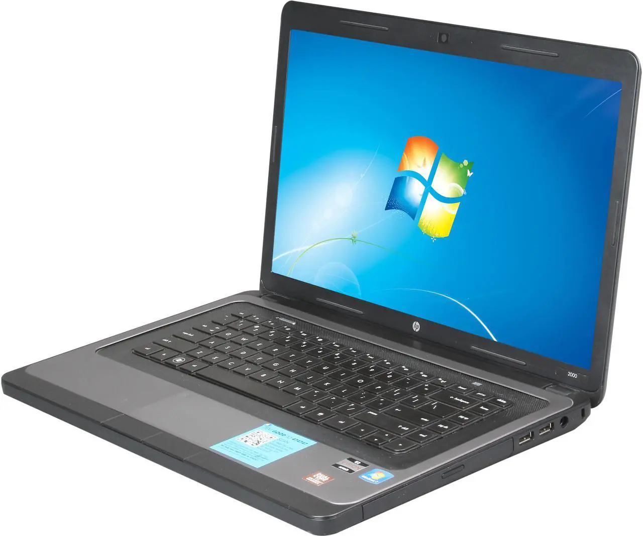 Main image of HP Laptop AMD E-450 4GB Memory 320GB HDD AMD Radeon HD 6320 15.6" Windows 7 Home Premium 64-Bit 2000-369WM