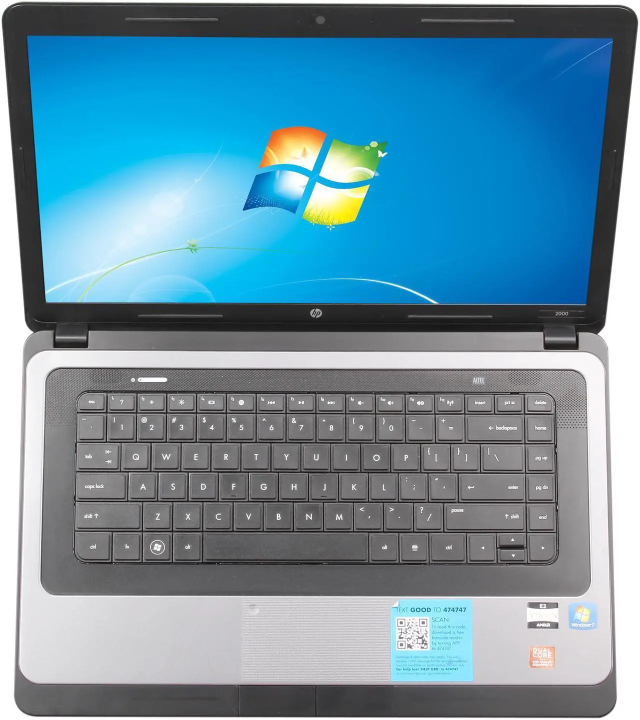 Alt view image 6 of 8 - HP Laptop AMD E-450 4GB Memory 320GB HDD AMD Radeon HD 6320 15.6" Windows 7 Home Premium 64-Bit 2000-369WM