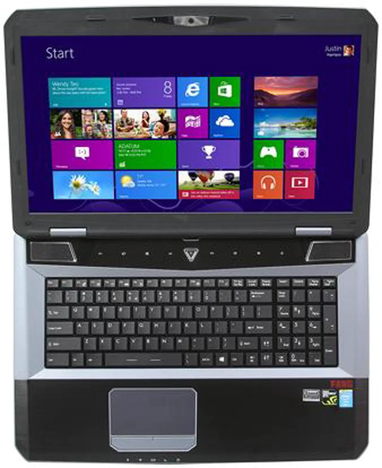 Alt view image 5 of 6 - CyberpowerPC - 17.3" NVIDIA GeForce GTX 770M - Intel Core i7-4700MQ  - 16GB Memory - - Windows 8 64-Bit - Gaming Laptop - (Fangbook Evo HX7-150 )