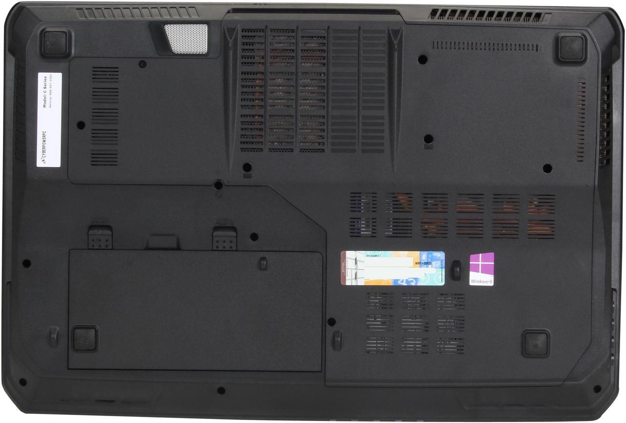 Alt view image 7 of 8 - CyberpowerPC - 17.3" NVIDIA GeForce GTX 880M - Intel Core i7-4810MQ - 16GB Memory - 120 GB SSD - Windows 8.1 64-Bit - Gaming Laptop - (Fangbook Evo HX7-315 )