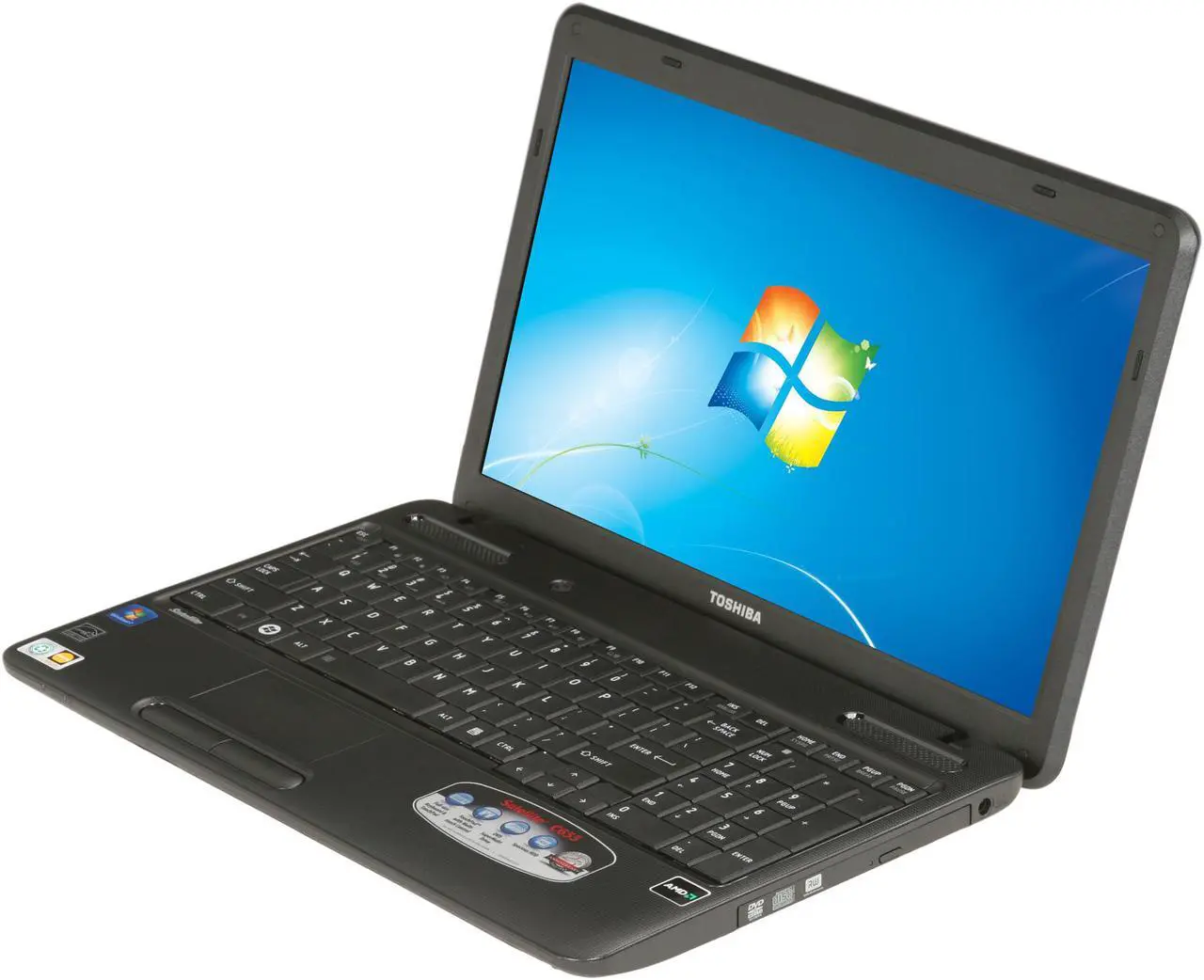 Main image of TOSHIBA Laptop Satellite AMD V140 3GB Memory 320GB HDD ATI Radeon HD 4250 15.6" Windows 7 Home Premium 64-bit C655D-S5087