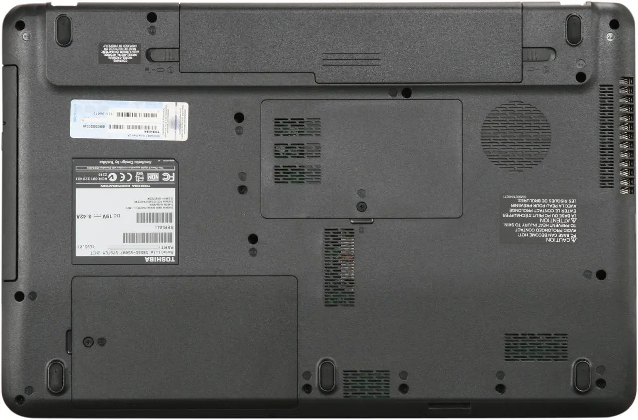 Alt view image 7 of 8 - TOSHIBA Laptop Satellite AMD V140 3GB Memory 320GB HDD ATI Radeon HD 4250 15.6" Windows 7 Home Premium 64-bit C655D-S5087