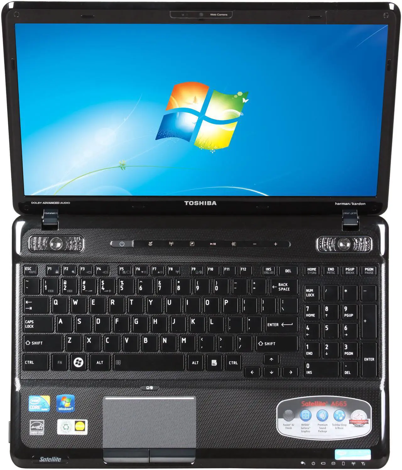 Alt view image 6 of 8 - TOSHIBA Laptop Satellite Intel Core i5-460M 4GB Memory 500GB HDD NVIDIA GeForce 310M 16.0" Windows 7 Home Premium 64-bit A665-S6089