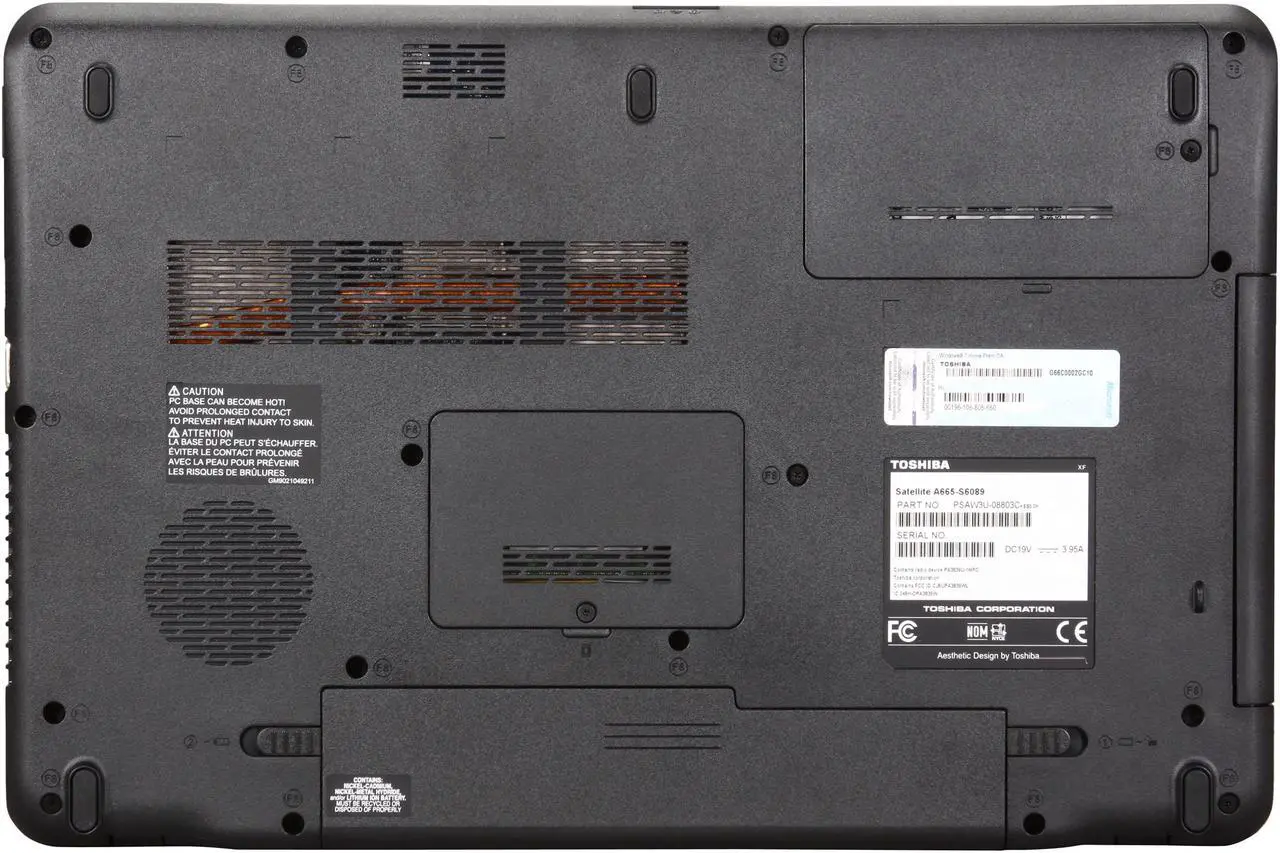 Alt view image 7 of 8 - TOSHIBA Laptop Satellite Intel Core i5-460M 4GB Memory 500GB HDD NVIDIA GeForce 310M 16.0" Windows 7 Home Premium 64-bit A665-S6089