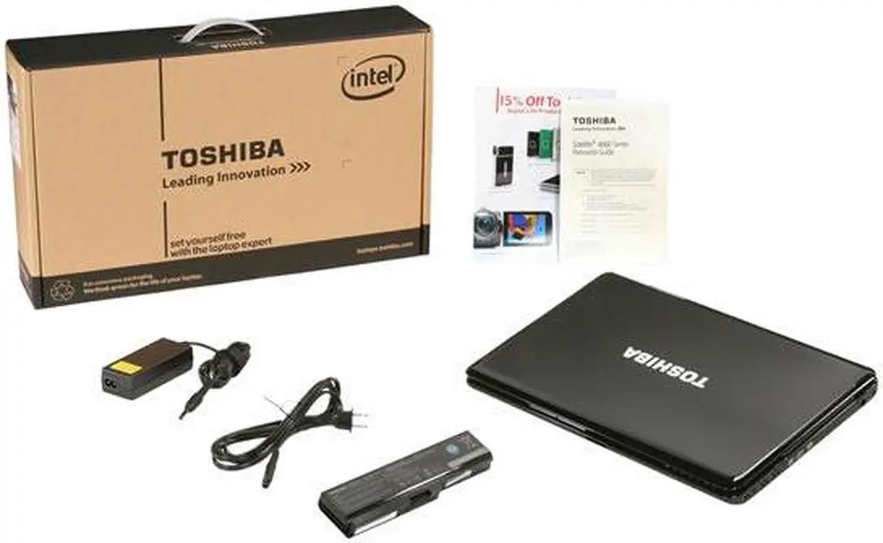 Alt view image 8 of 8 - TOSHIBA Laptop Satellite Intel Core i3-370M 4GB Memory 500GB HDD Intel HD Graphics 16.0" Windows 7 Home Premium 64-bit A665-S6081