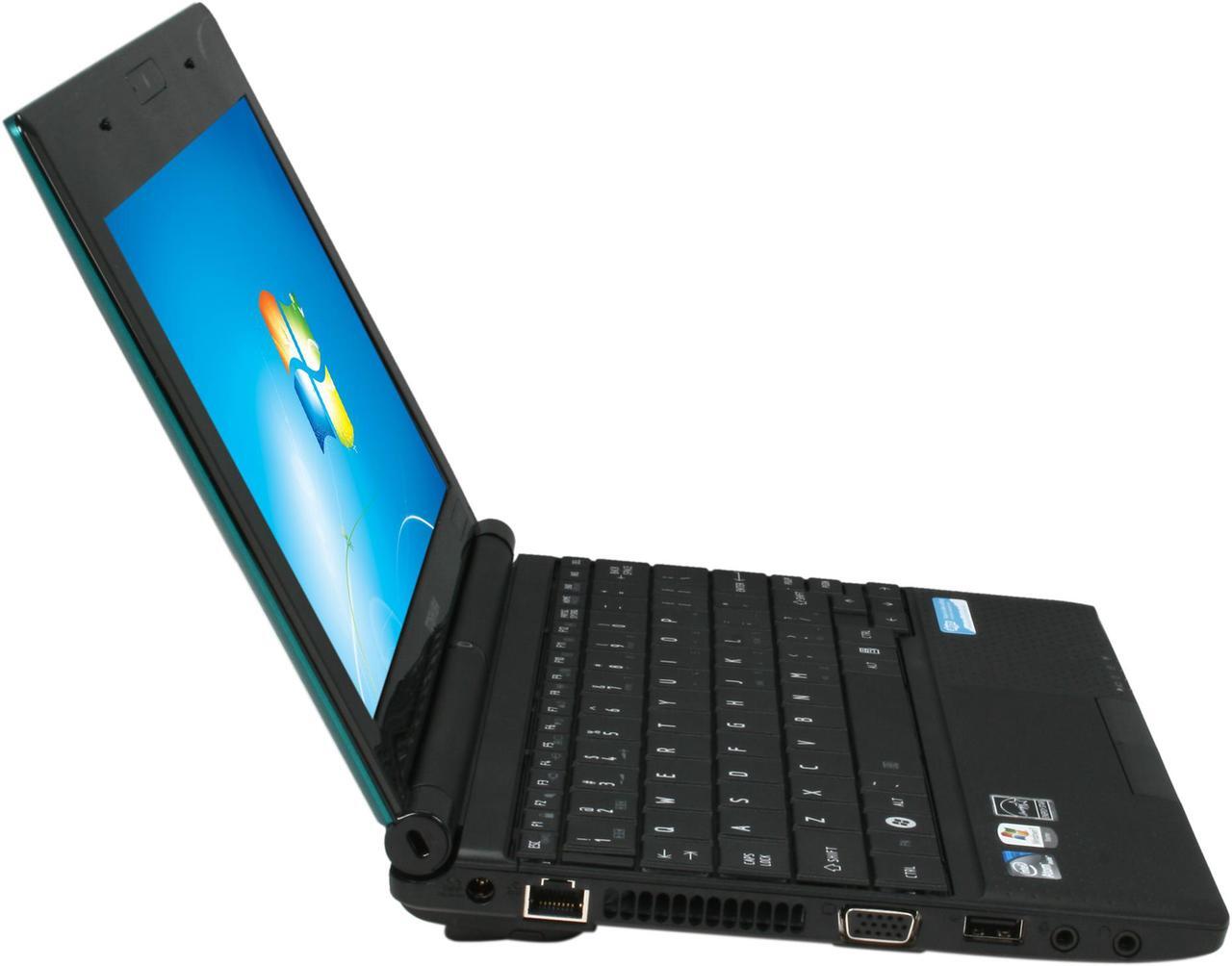 Alt view image 4 of 8 - TOSHIBA Mini NB505-N508TQ EasyGrip Finish in Turquoise Intel Atom N455(1.66 GHz) 10.1" WSVGA 1GB Memory 250GB HDD Netbook