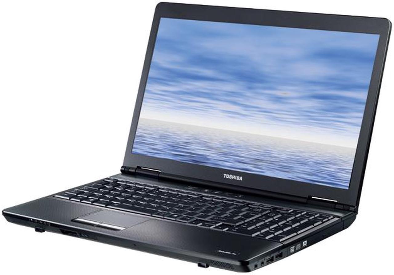 TOSHIBA Laptop Satellite Pro Intel Core i5-480M 4GB Memory 320GB HDD Intel HD Graphics 15.6" Windows 7 Professional 32-bit/64-bit S500-141