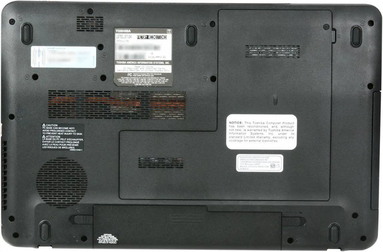 Alt view image 7 of 8 - TOSHIBA Laptop Satellite AMD Turion II P560 4GB Memory 500GB HDD ATI Radeon HD 4250 17.3" Windows 7 Home Premium 64-bit L675D/S7104B