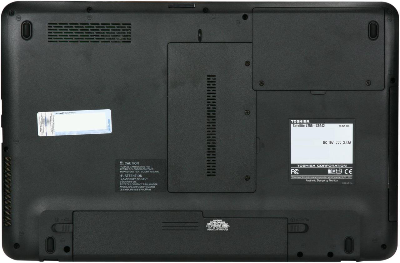 Alt view image 7 of 8 - TOSHIBA Laptop Satellite Intel Pentium B940 4GB Memory 500GB HDD Intel HD Graphics 15.6" Windows 7 Home Premium 64-bit L755-S5242