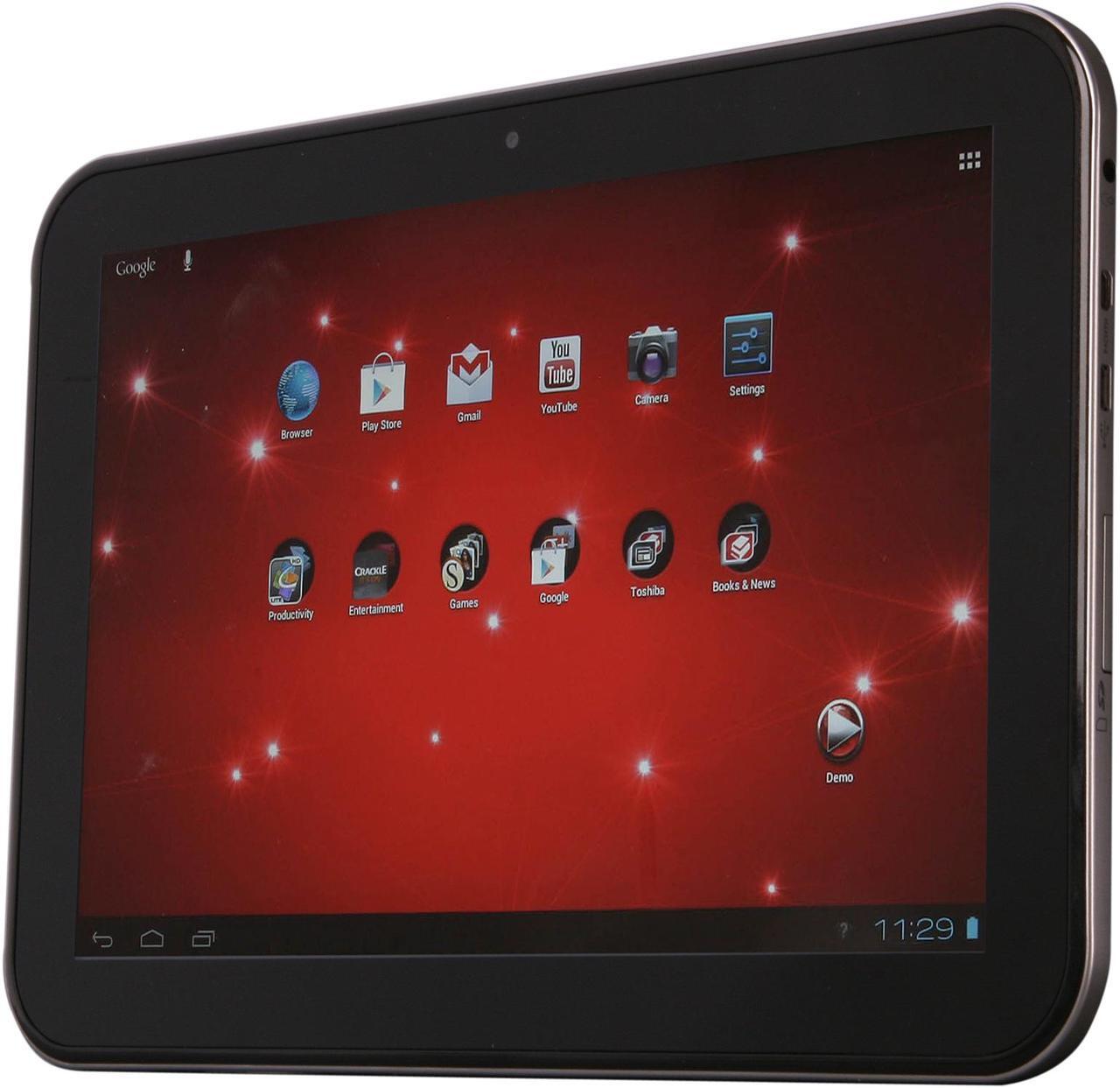Alt view image 2 of 8 - TOSHIBA Excite 10 AT305-T16 NVIDIA Tegra 3 1.20GHz 10.1" 1GB Memory 16GB Tablet PC Android 4.0 (Ice Cream Sandwich)