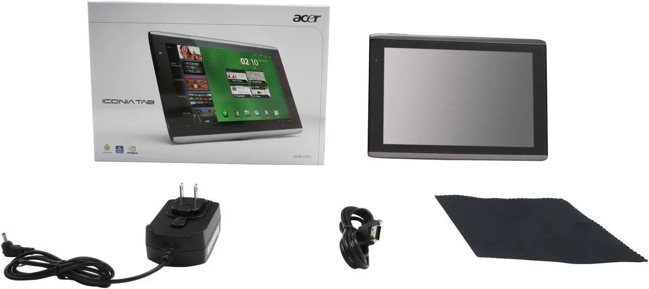 Alt view image 11 of 11 - Acer Iconia Tab A500-10S16u NVIDIA Tegra 2 1.00GHz 10.1" 1GB DDR2 Memory 16GB Flash Tablet - Aluminum Metallic