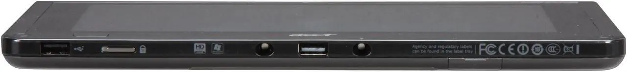 Alt view image 7 of 14 - Acer Iconia Tab W500-BZ467 Tablet PC AMD Dual-Core Processor C-50(1.0GHz) 10.1" Wide XGA 2GB Memory 32GB SSD AMD Radeon HD 6250