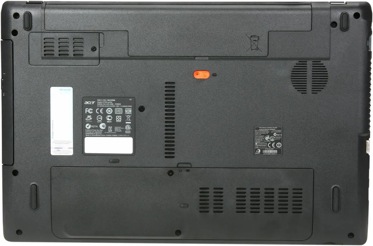 Alt view image 7 of 8 - Acer Laptop Aspire Intel Core i5-2410M 4GB Memory 500GB HDD Intel HD Graphics 3000 15.6" Windows 7 Home Premium 64-bit AS5750-6438