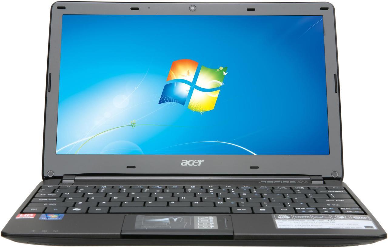 Alt view image 5 of 8 - Acer Aspire One AO722-0473 Espresso Black AMD Dual-Core Processor C-60 (1.00 GHz) 11.6" 2GB Memory 320GB HDD Netbook