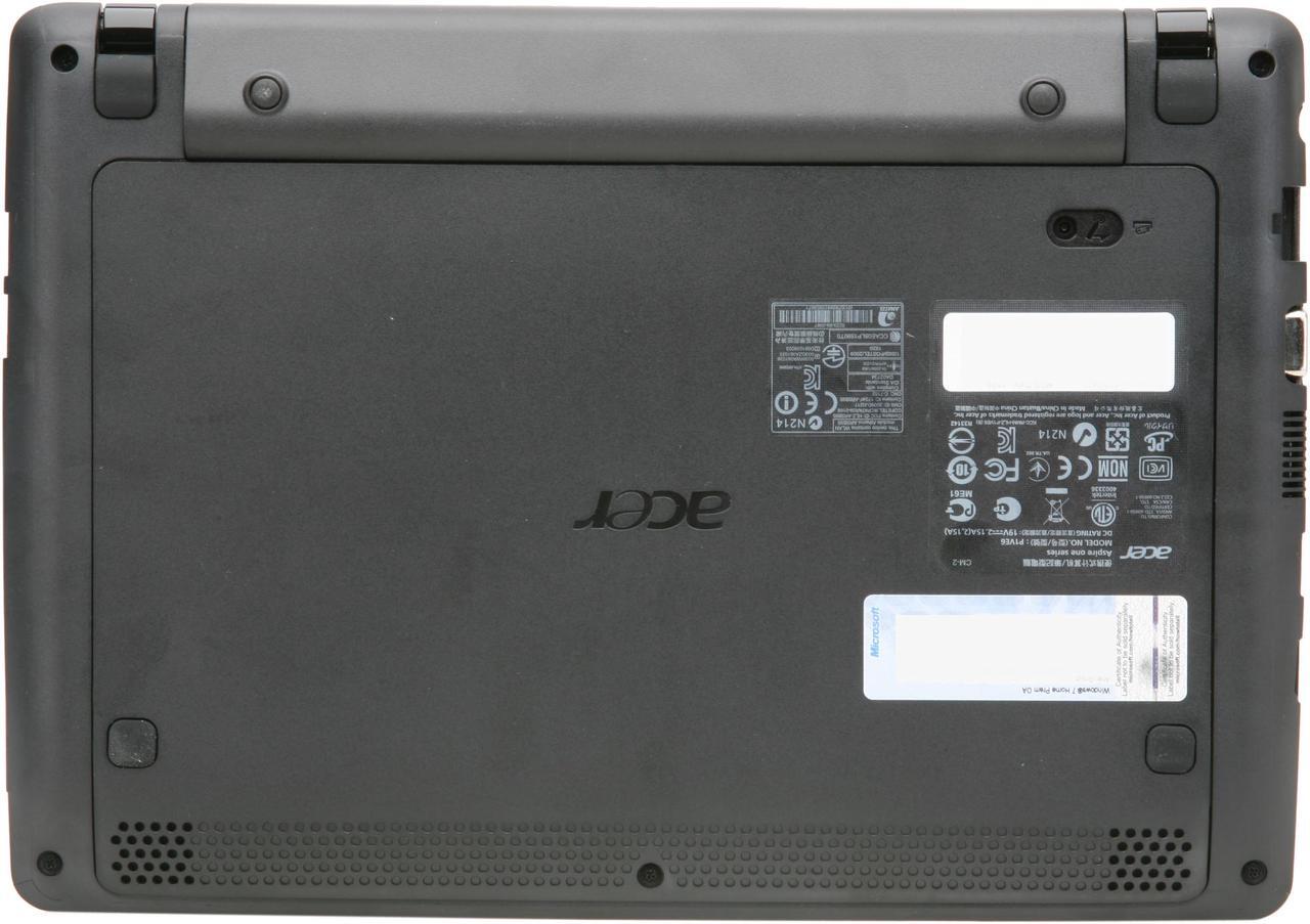 Alt view image 7 of 8 - Acer Aspire One AO722-0473 Espresso Black AMD Dual-Core Processor C-60 (1.00 GHz) 11.6" 2GB Memory 320GB HDD Netbook