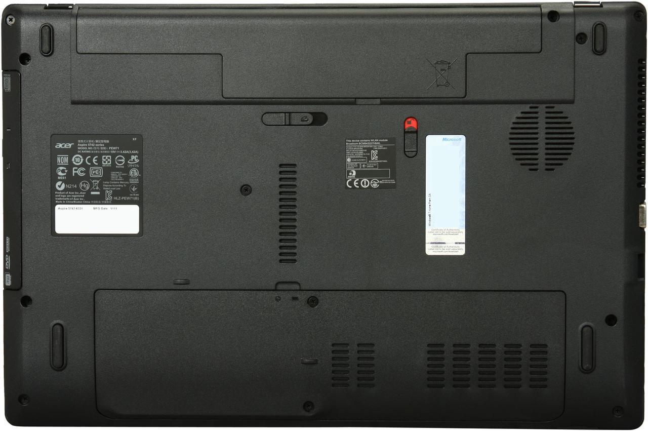 Alt view image 7 of 8 - Acer Laptop Aspire Intel Core i3-370M 4GB Memory 640GB HDD Intel HD Graphics 15.6" Windows 7 Home Premium 64-Bit AS5742-6331
