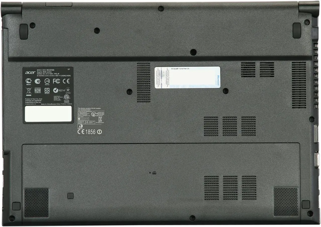 Alt view image 7 of 8 - Acer Laptop Aspire Intel Core i3-2370M 4GB Memory 320GB HDD Intel HD Graphics 3000 14.0" Windows 7 Home Premium 64-Bit AS4830T-6678