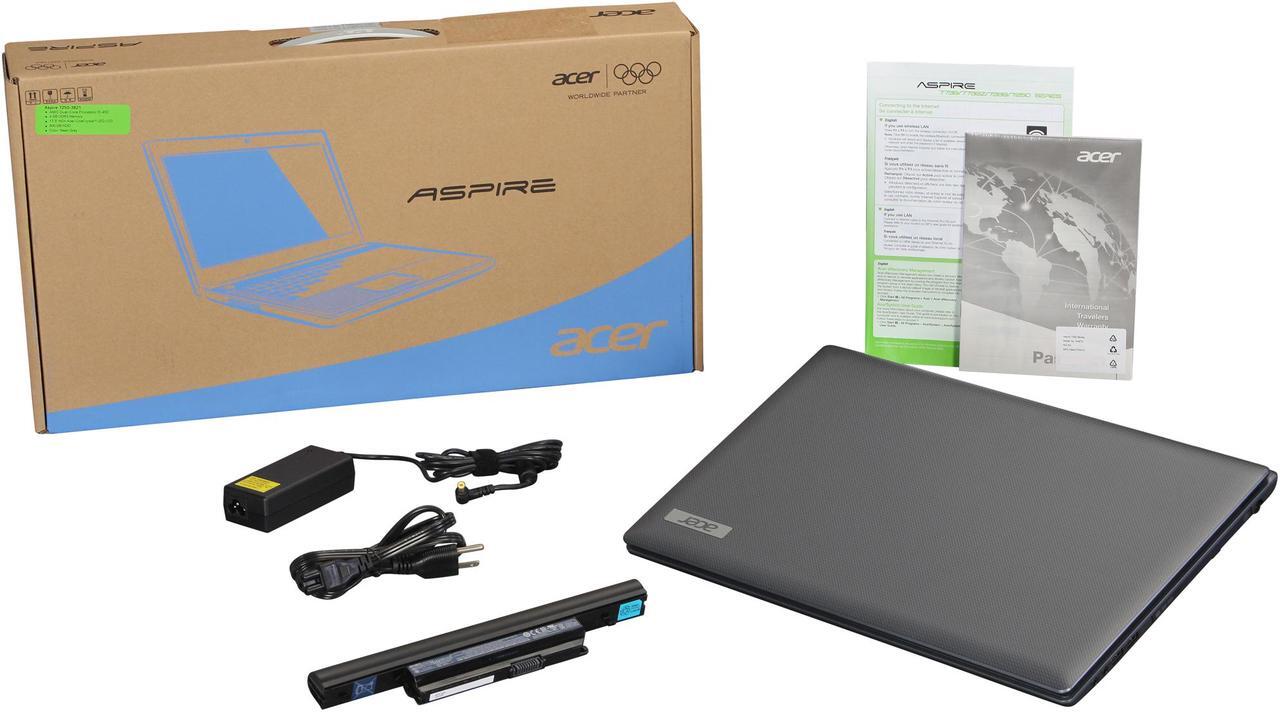 Alt view image 8 of 8 - Acer Laptop Aspire AMD E-450 4GB Memory 500GB HDD AMD Radeon HD 6320 17.3" Windows 7 Home Premium 64-Bit AS7250-3821