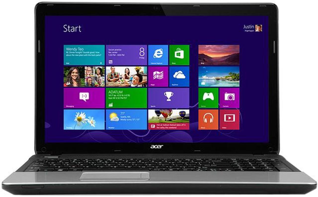 Main image of Acer Laptop Aspire E AMD E1-1200 4GB Memory 500GB HDD AMD Radeon HD 7310 15.6" Windows 8 64-bit E1-521-0851