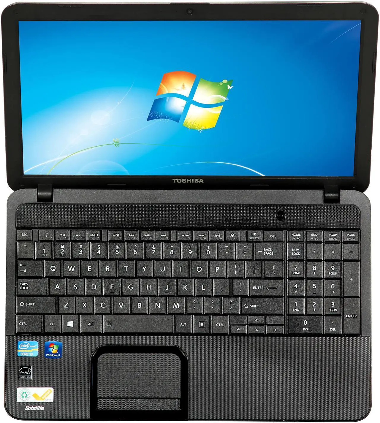 Alt view image 6 of 8 - TOSHIBA Laptop Satellite Intel Core i3-3110M 4GB Memory 640GB HDD Intel HD Graphics 4000 15.6" Windows 7 Professional 64-Bit C855-S5319