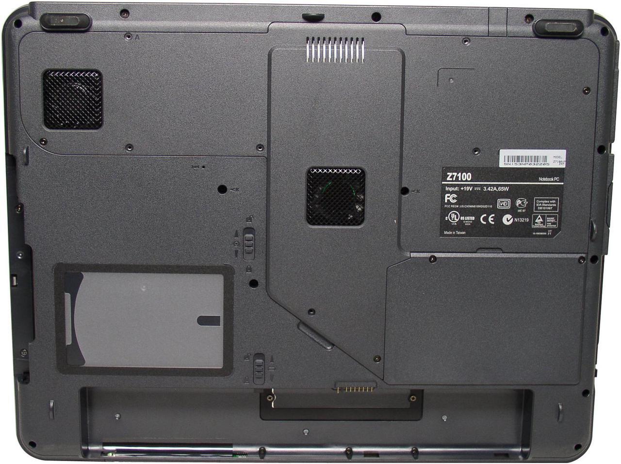 Alt view image 8 of 11 - ASUS Laptop 2.5-inch HDD PCI Express NVIDIA GeForce Go 6600 15.4" Z71V - OEM